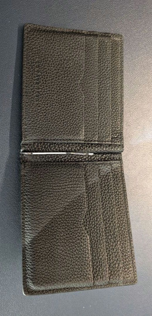 【ゆう】ボナベンチュラ レザー ブラック マネークリップ