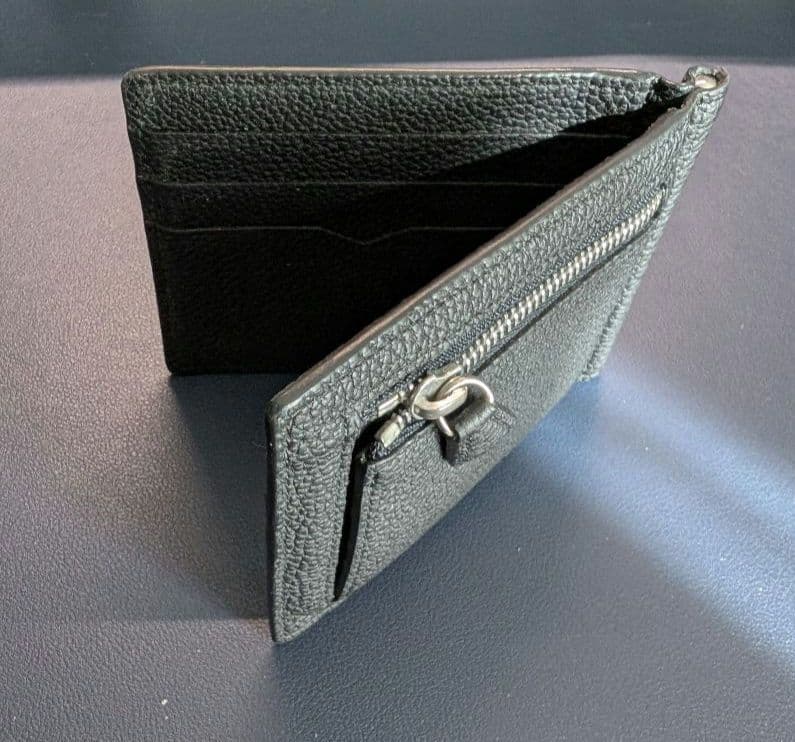 【ゆう】ボナベンチュラ レザー ブラック マネークリップ