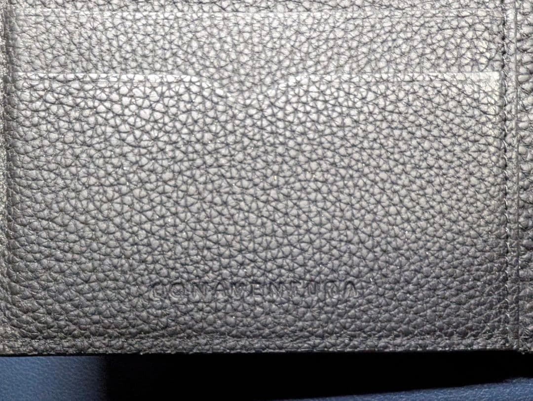 【ゆう】ボナベンチュラ レザー ブラック マネークリップ