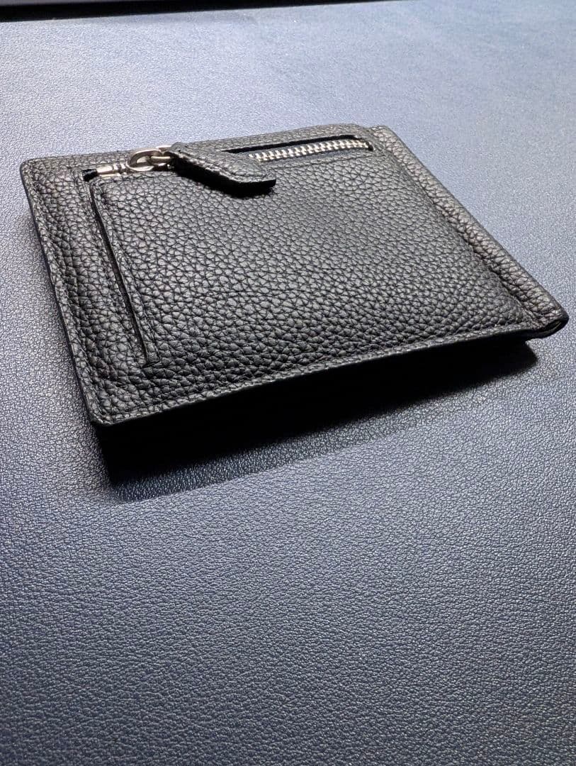 【ゆう】ボナベンチュラ レザー ブラック マネークリップ