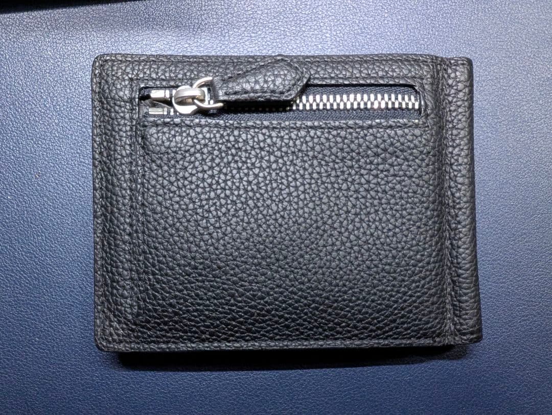 【ゆう】ボナベンチュラ レザー ブラック マネークリップ