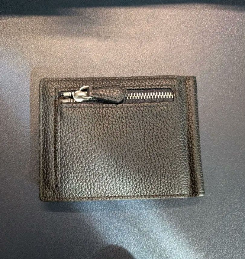 【ゆう】ボナベンチュラ レザー ブラック マネークリップ