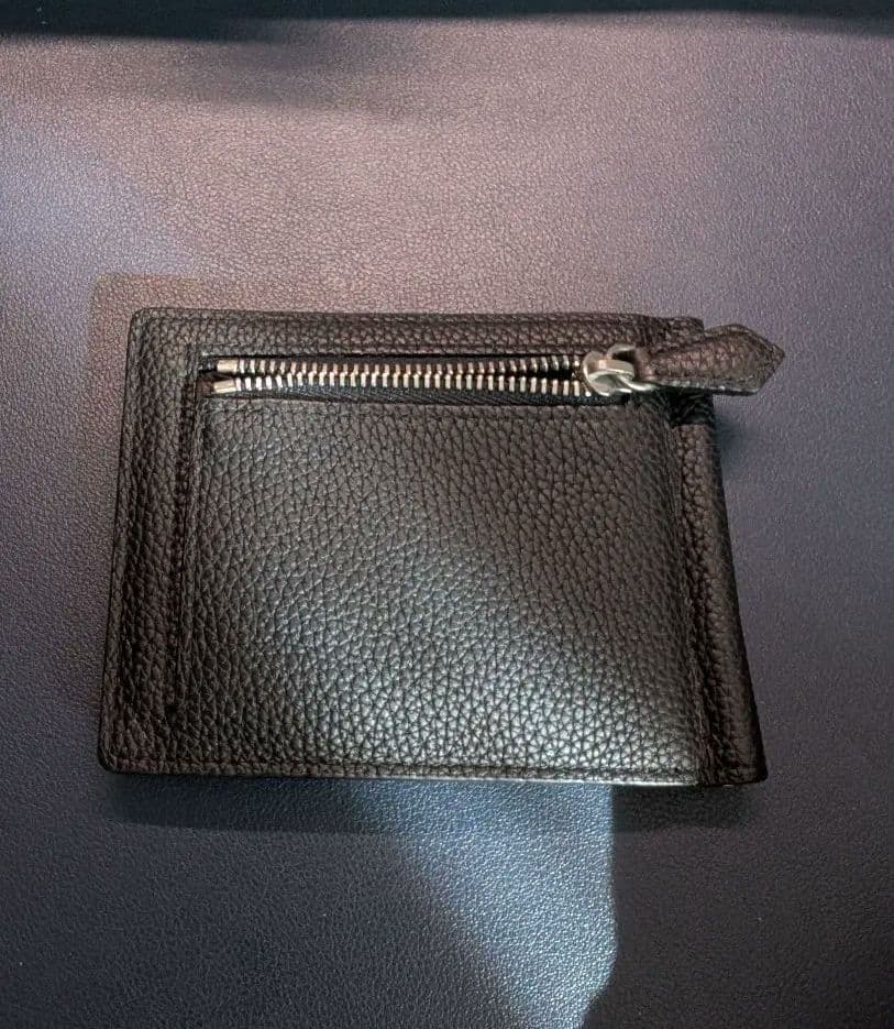 【ゆう】ボナベンチュラ レザー ブラック マネークリップ