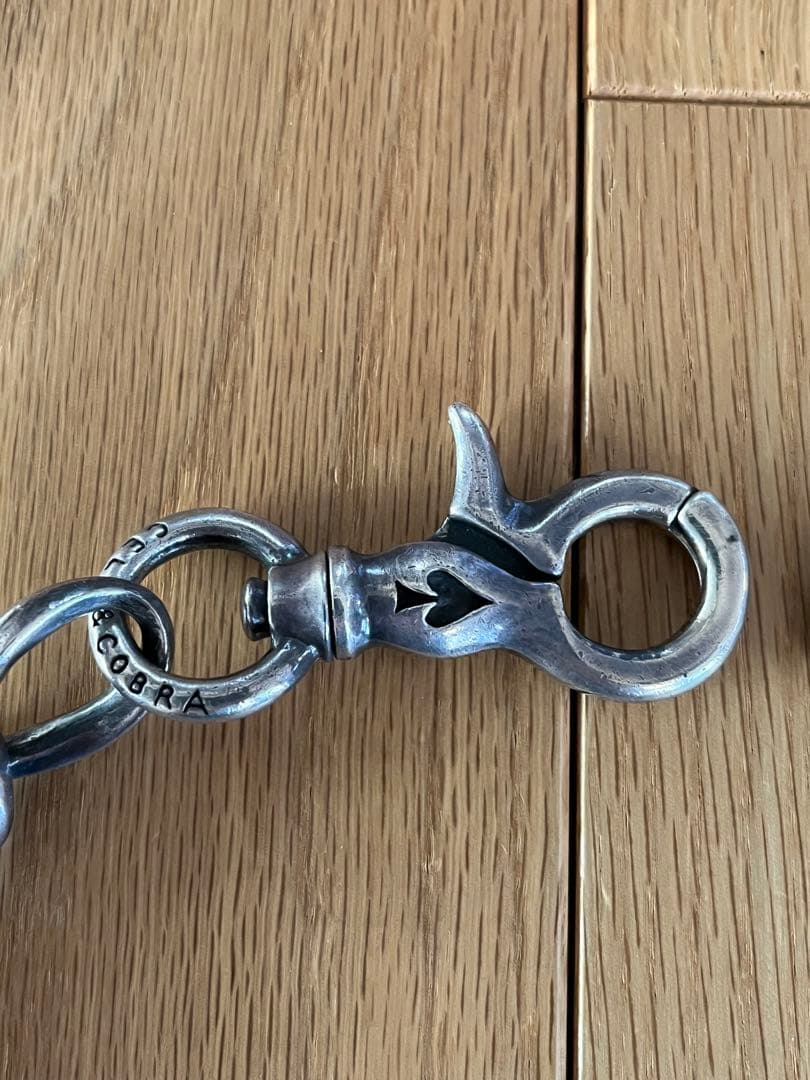 ケルトアンドコブラ　ウォレットチェーン　ダブルクリップ