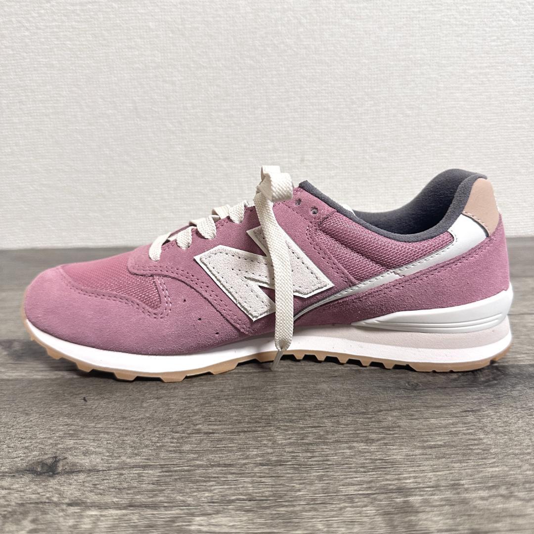 タグ付 ニューバランス WL996DB2 スエード×メッシュスニーカー 24.5