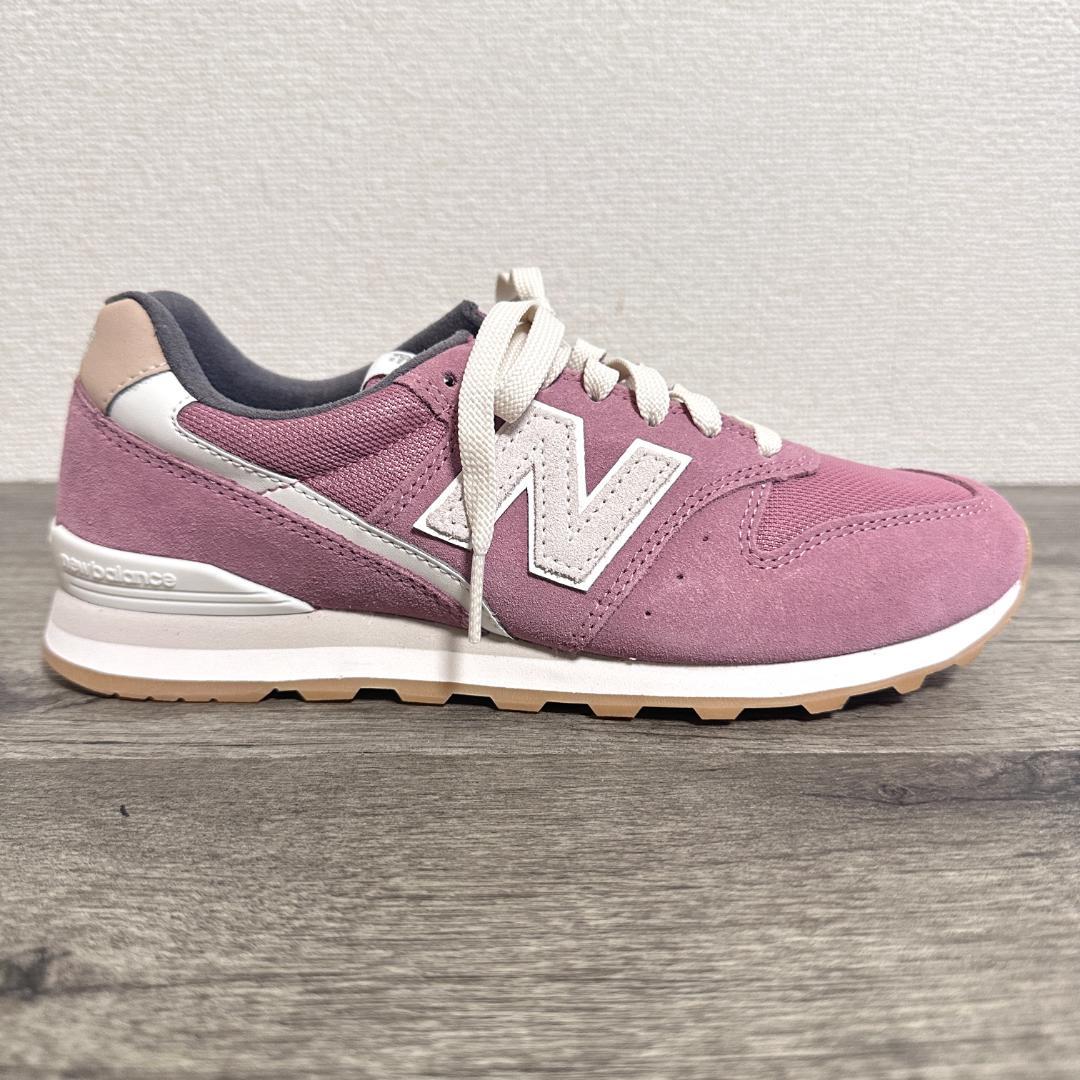 タグ付 ニューバランス WL996DB2 スエード×メッシュスニーカー 24.5