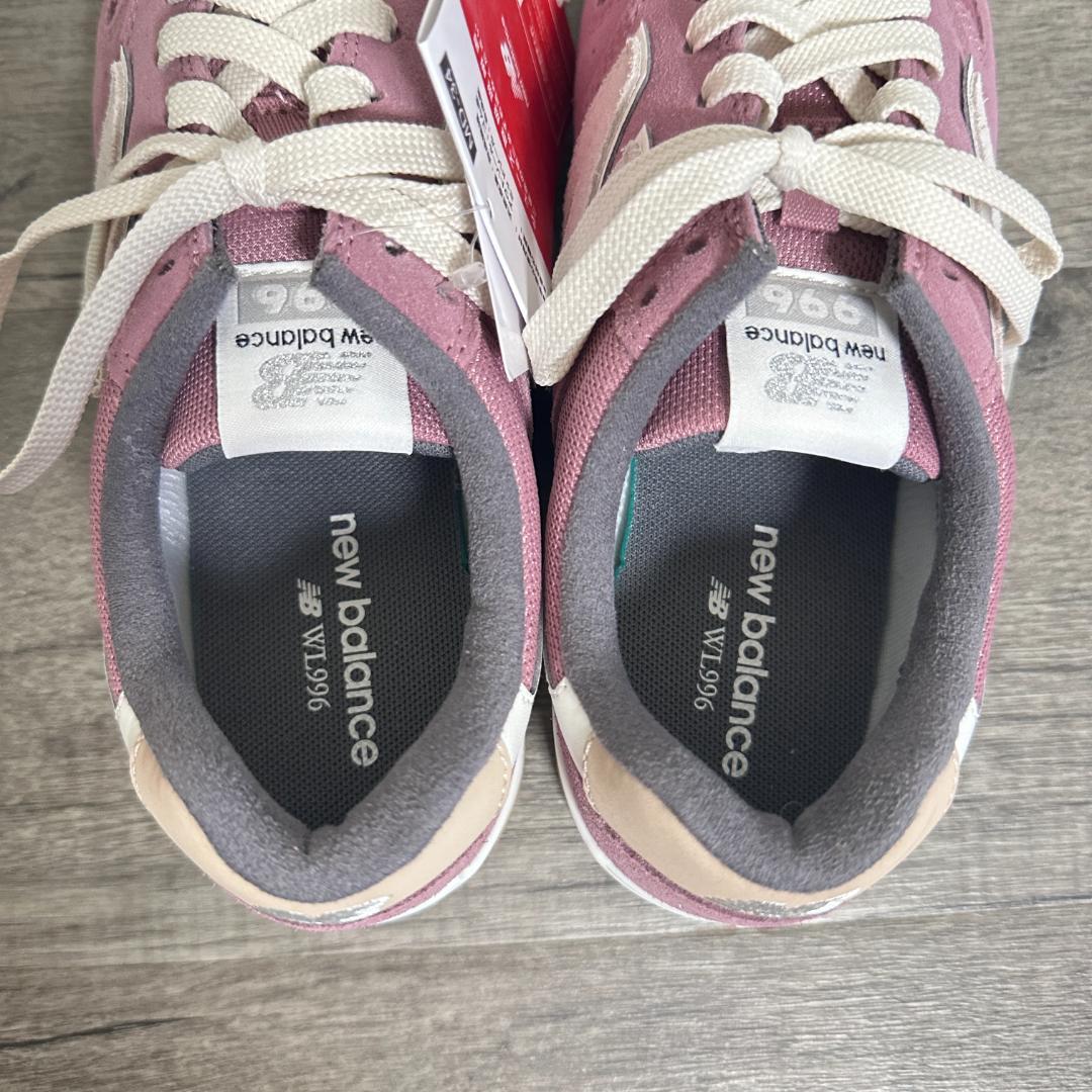 タグ付 ニューバランス WL996DB2 スエード×メッシュスニーカー 24.5