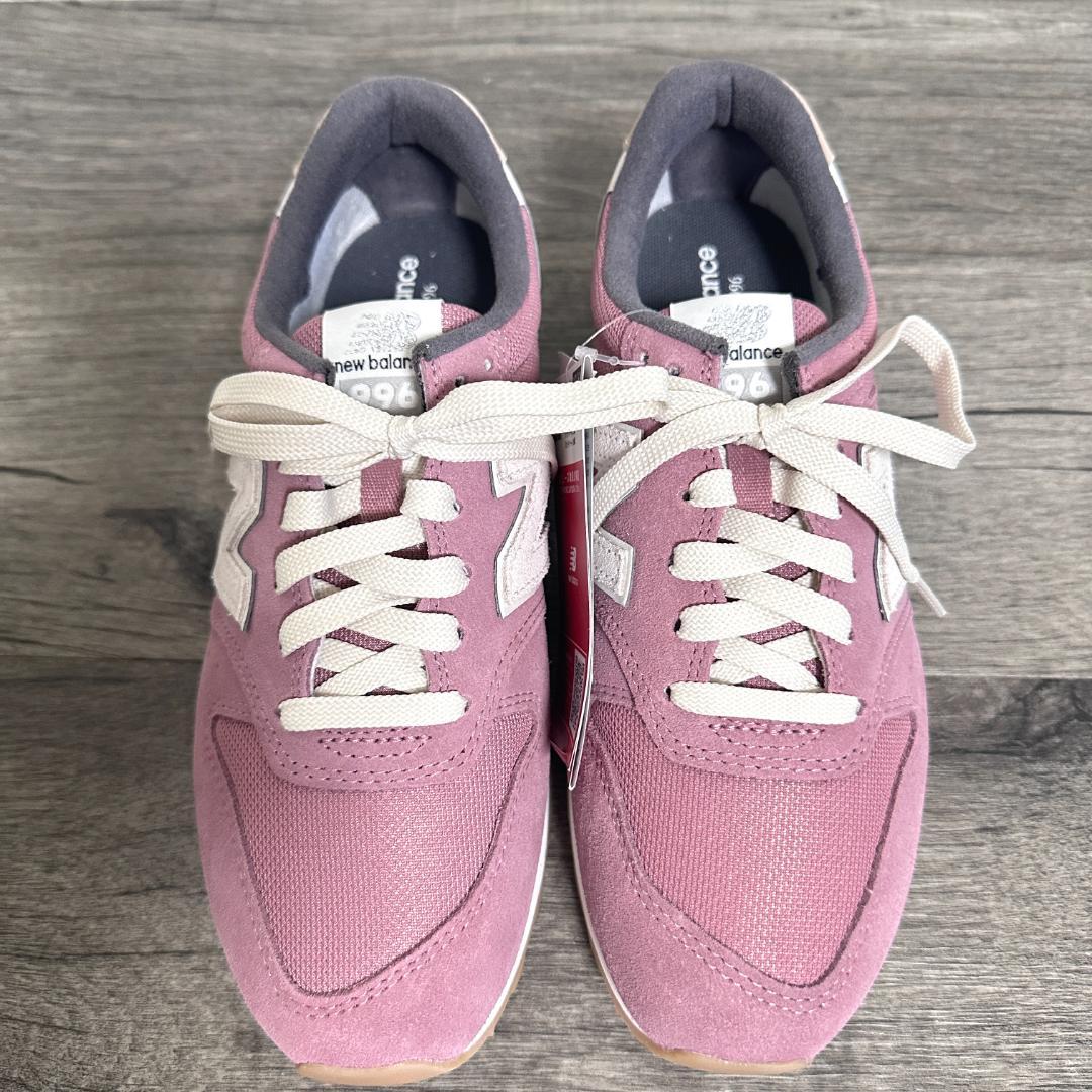 タグ付 ニューバランス WL996DB2 スエード×メッシュスニーカー 24.5