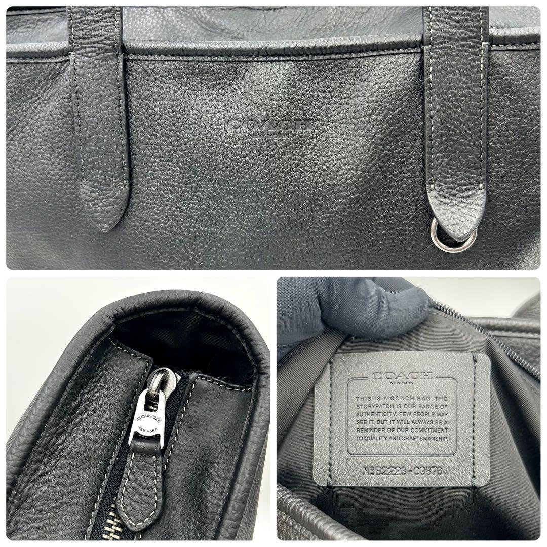 極美品✨ コーチ サリバン C9876 トートバッグ レザー シボ革 A4