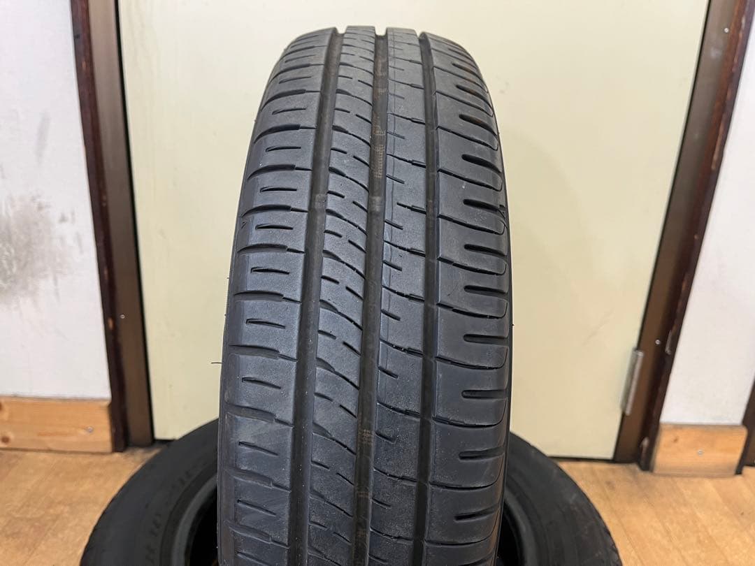 期 2024年製 ダンロップ 中古サマータイヤ 165/65R14 4本セット