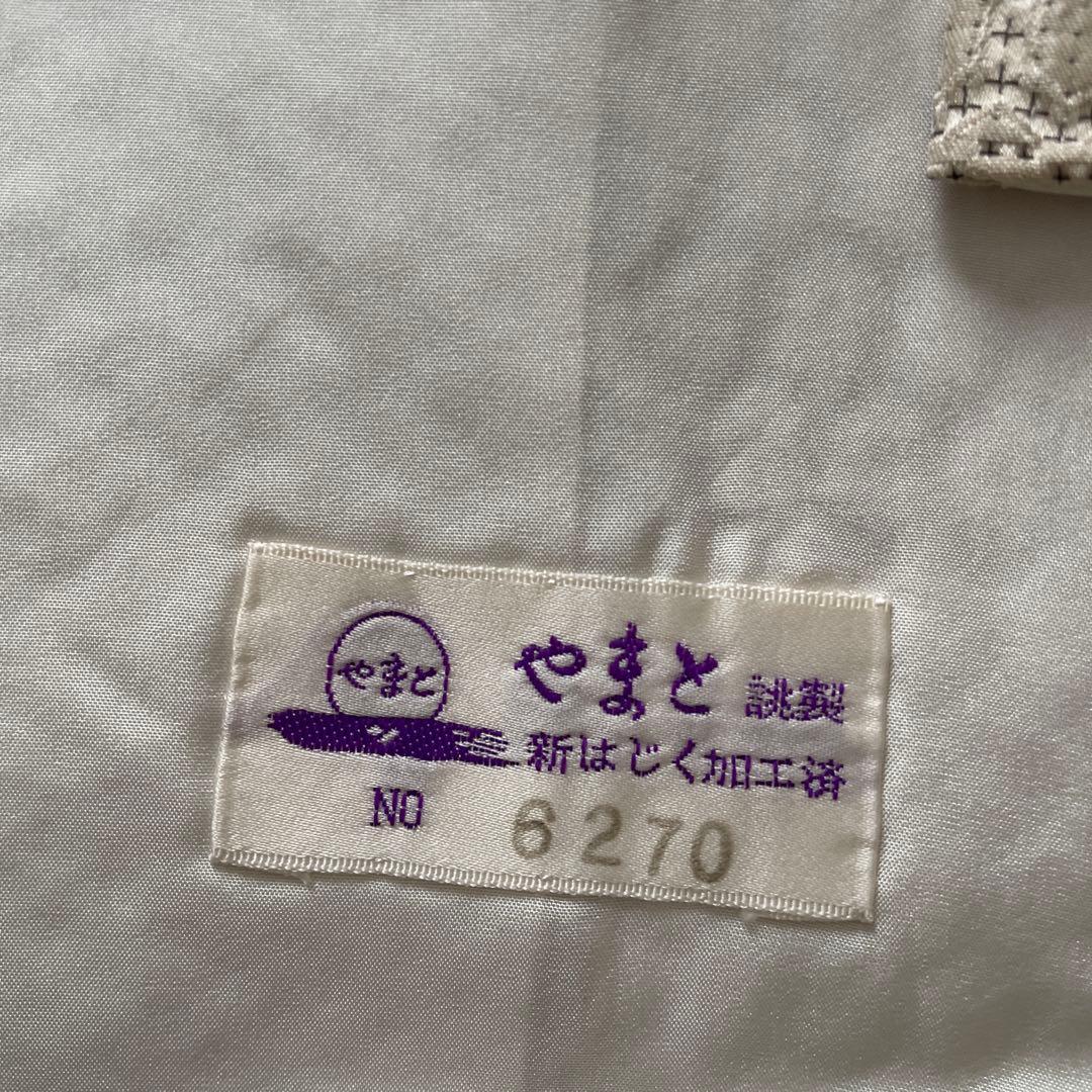 単衣小紋着物　ベージュ系　地織色々