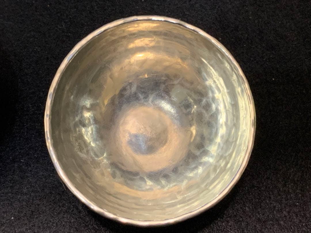 ぶんた様 新品 鎚起工房 清雅堂 錫鍛造打出 ぐい呑み酒器揃 2客 径6xh3c