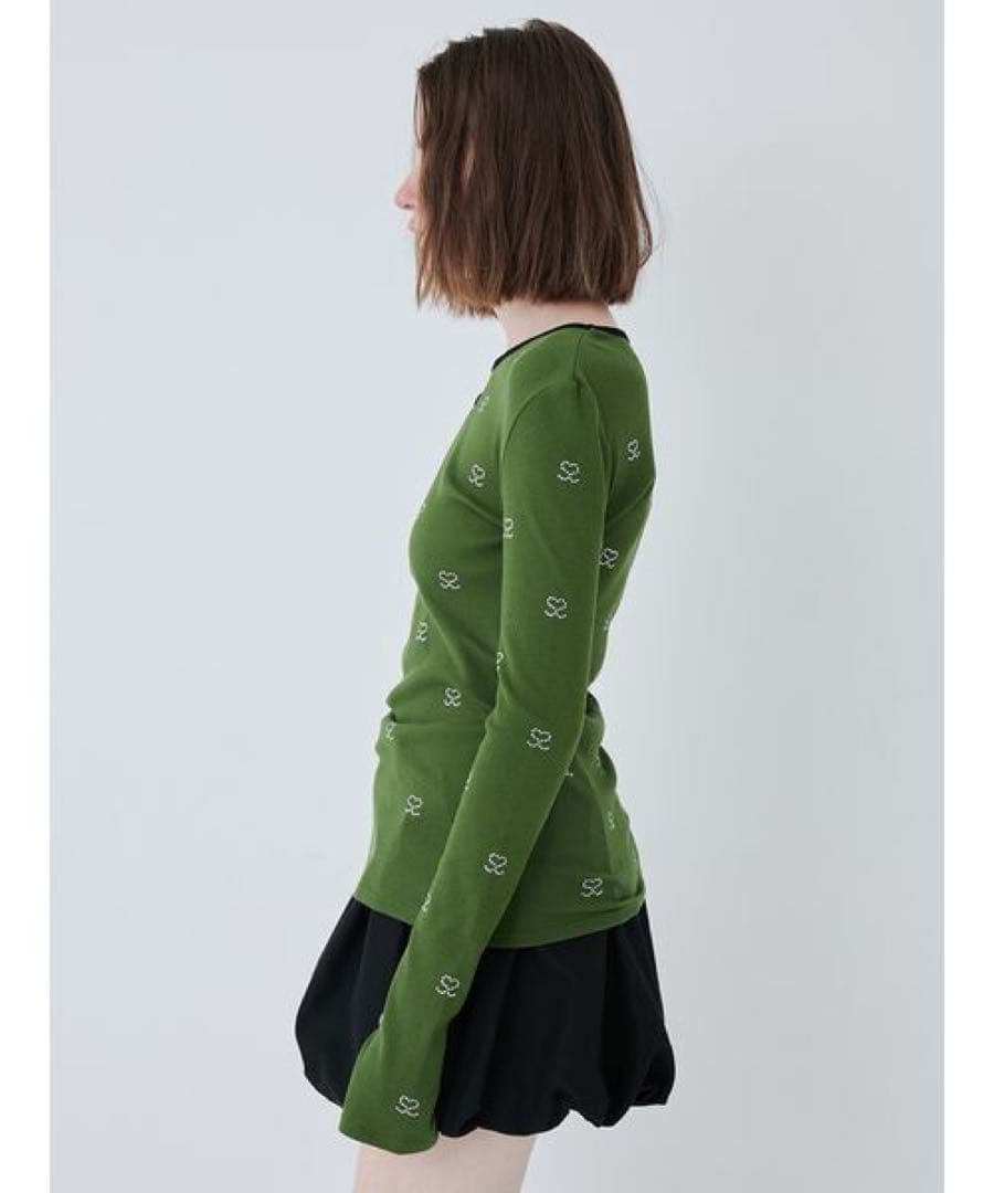 SモチーフジュエリーロングTシャツ