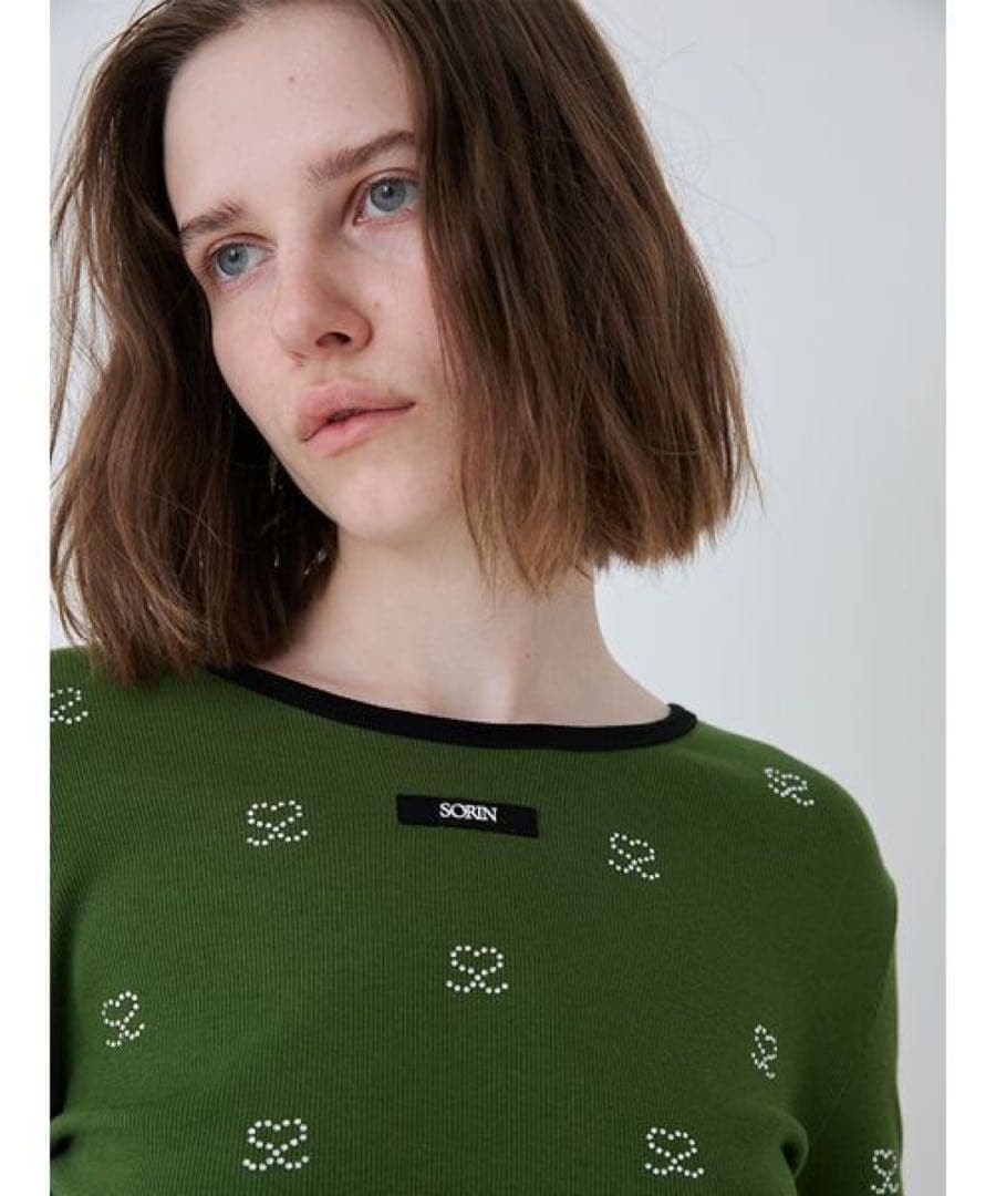 SモチーフジュエリーロングTシャツ