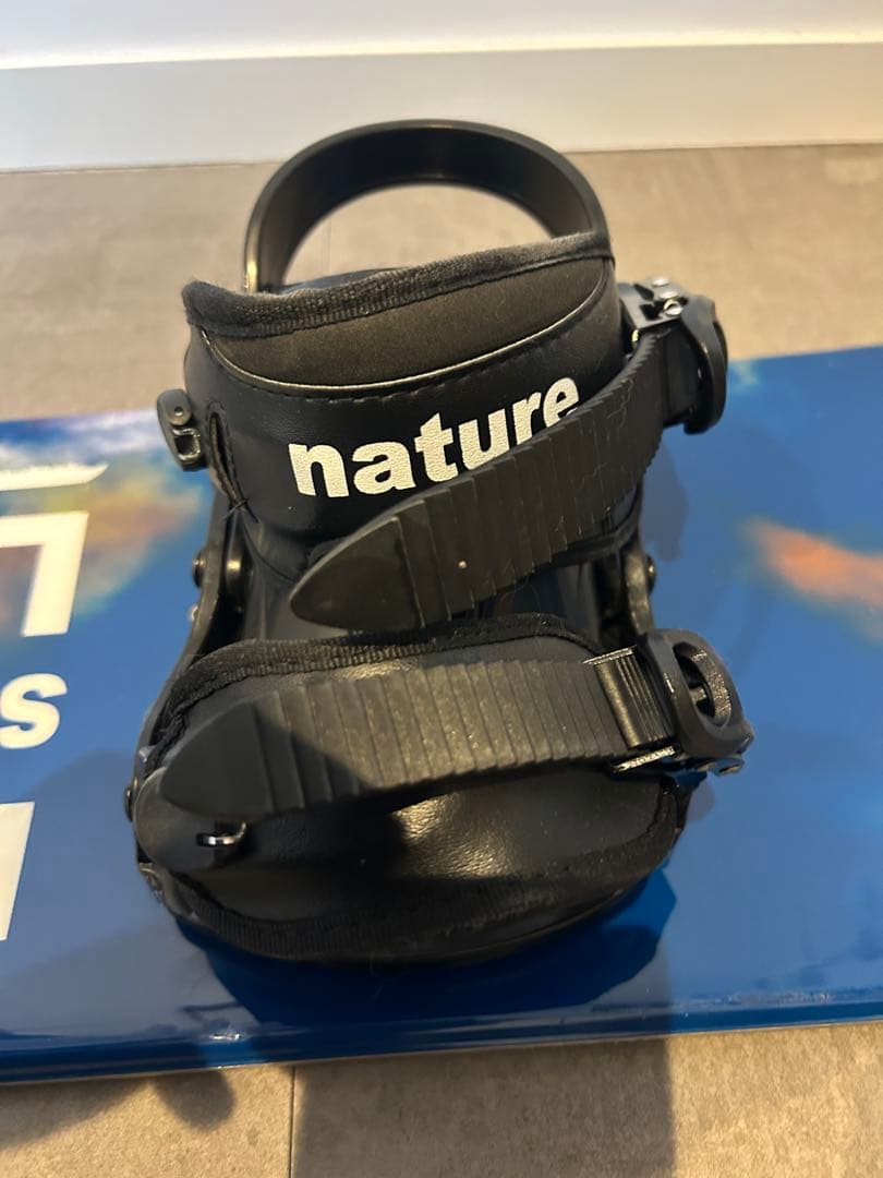 キッズ用 Nature スノーボード130cm、ブーツ、留め具、ケース4点セット