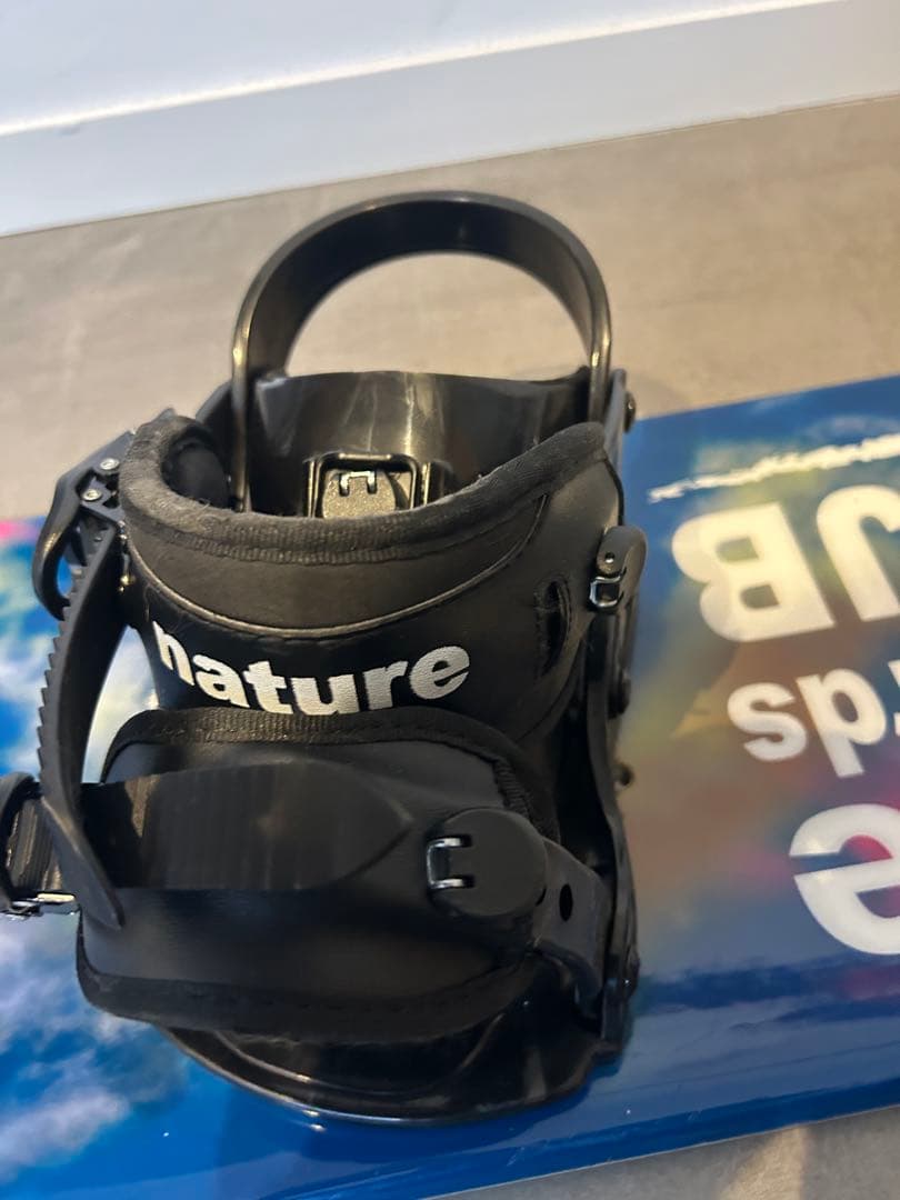 キッズ用 Nature スノーボード130cm、ブーツ、留め具、ケース4点セット