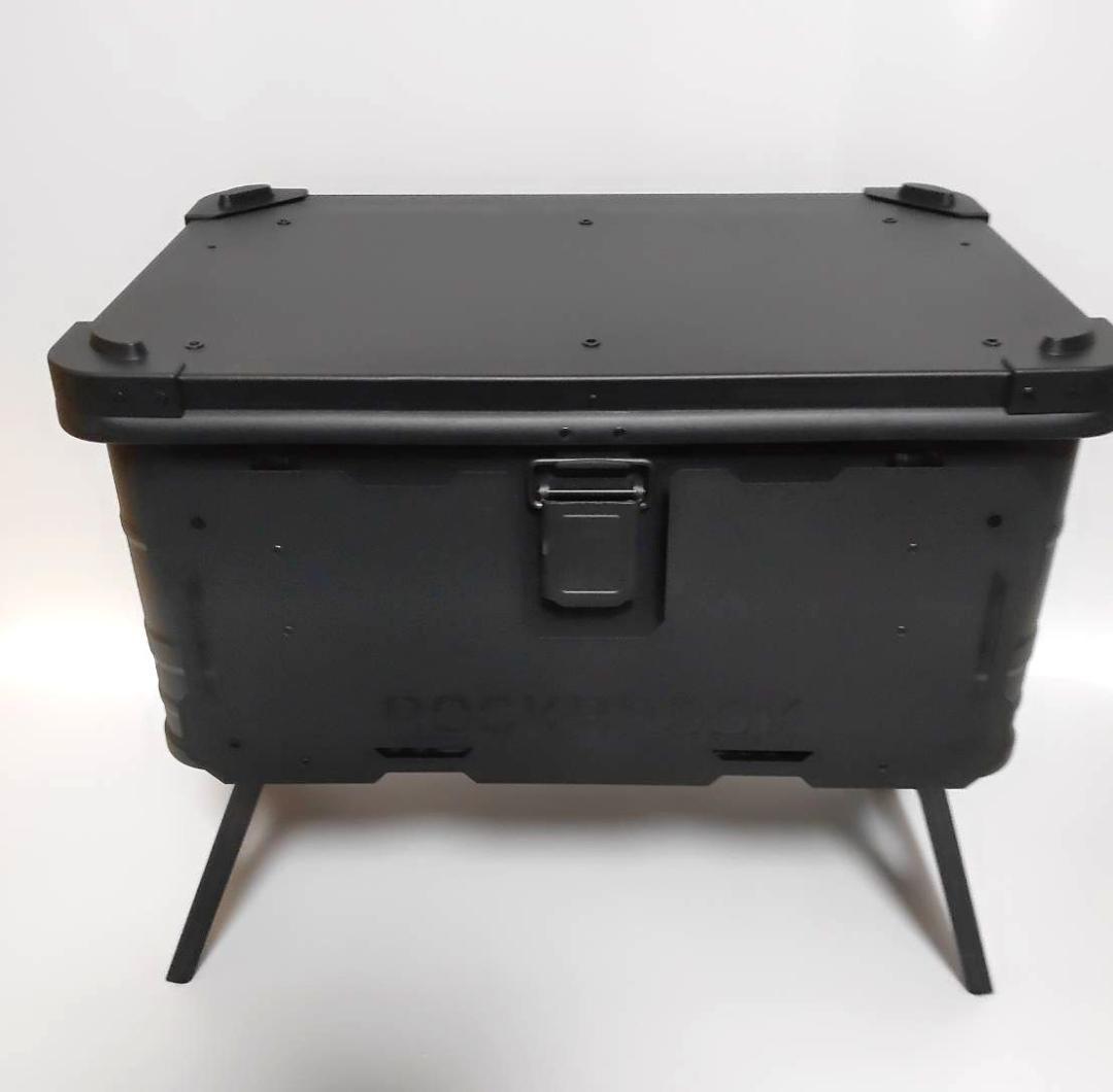 新品送料込み　アルミコンテナ　50L　フルカスタム　ブラック　キャンプ