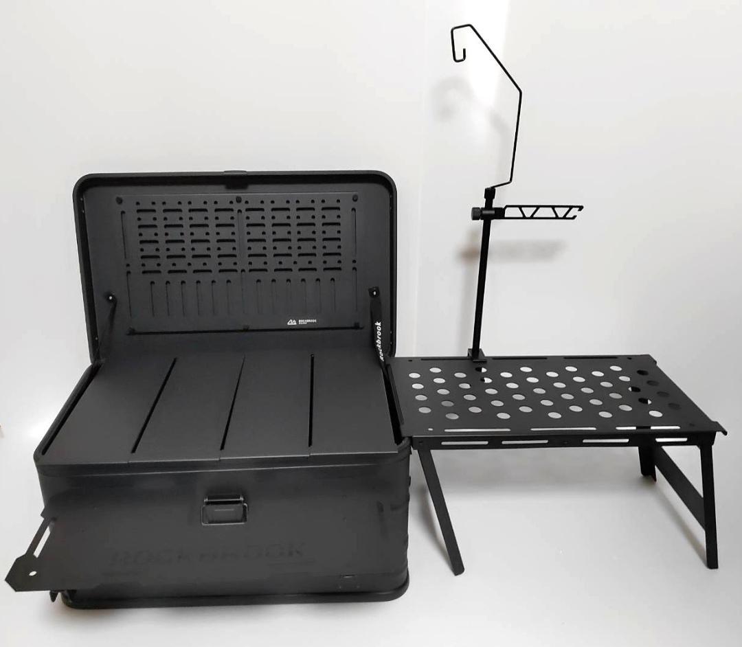 新品送料込み　アルミコンテナ　50L　フルカスタム　ブラック　キャンプ