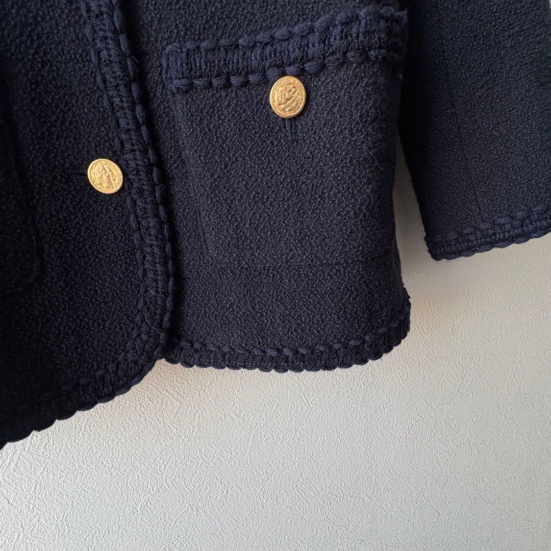 美品✨MUSE de Deuxieme Classeノーカラーツイードジャケット