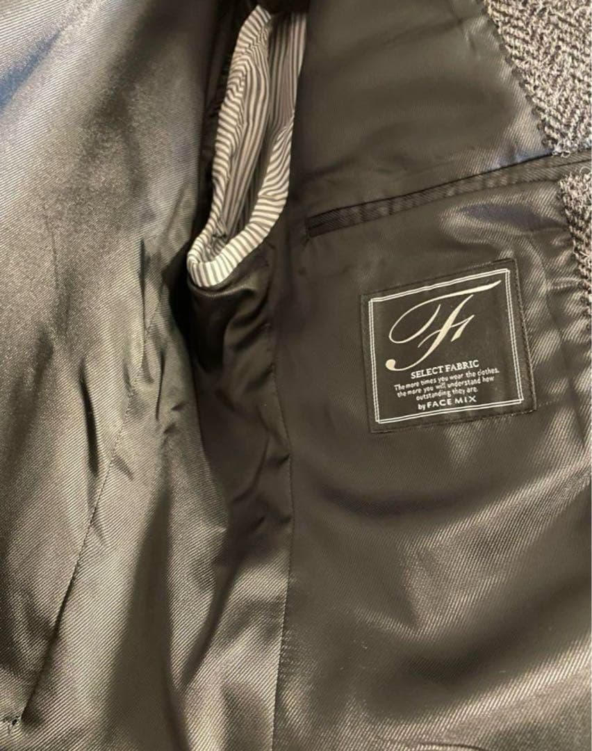 【SALE‼️】ハリスツイード　ヘリンボーン テーラードジャケット　M