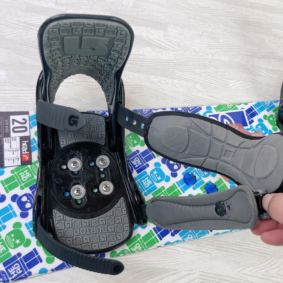 HEAD 120cm スノーボード BURTON バインディング 2点セット