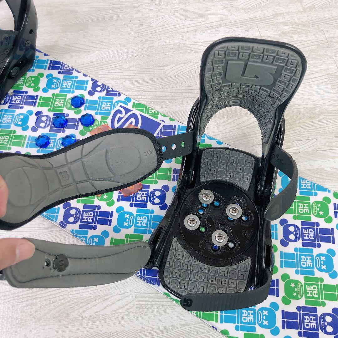 HEAD 120cm スノーボード BURTON バインディング 2点セット