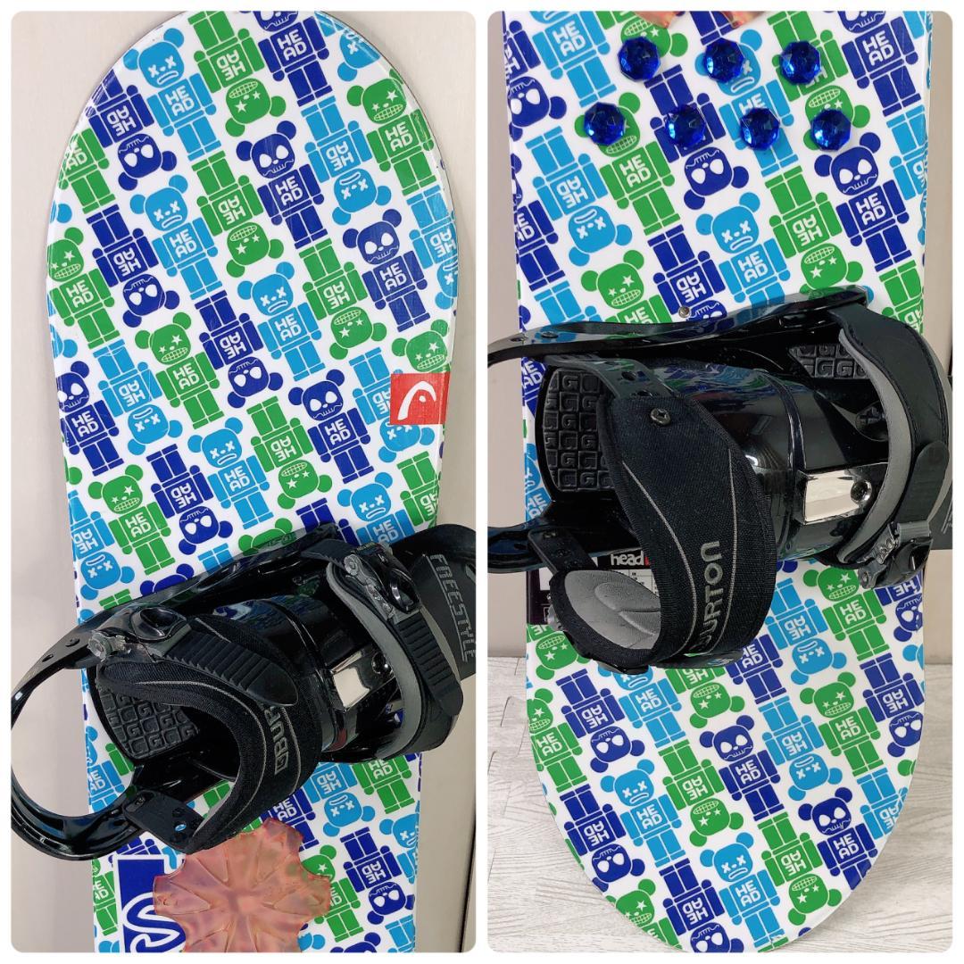 HEAD 120cm スノーボード BURTON バインディング 2点セット