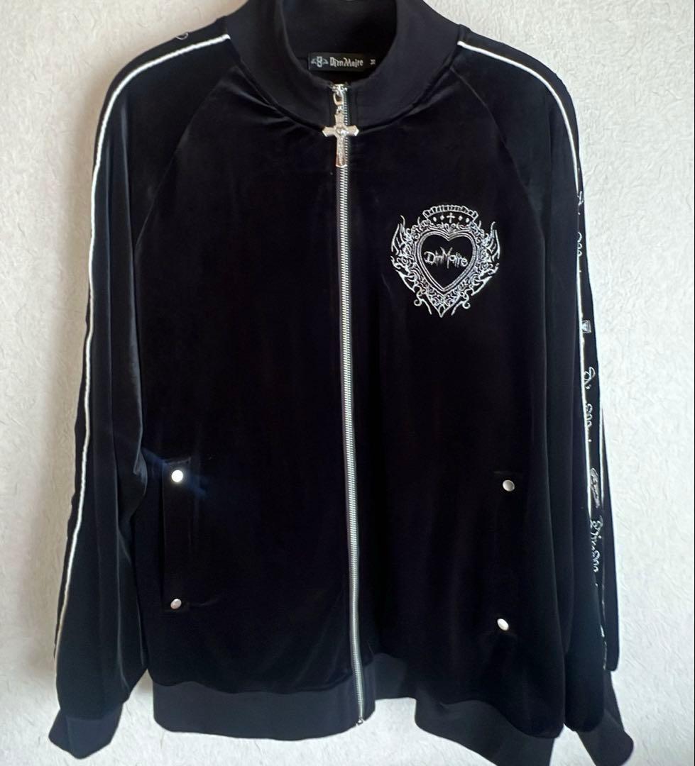 DimMoire ディムモアール　ベロアジャージトップスブラック　M