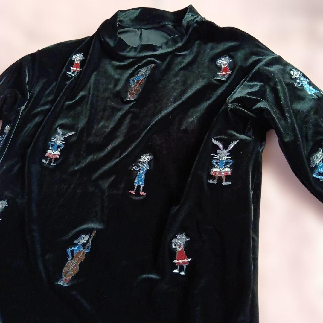 新品 アルベロベロ ベルベット風チュニック