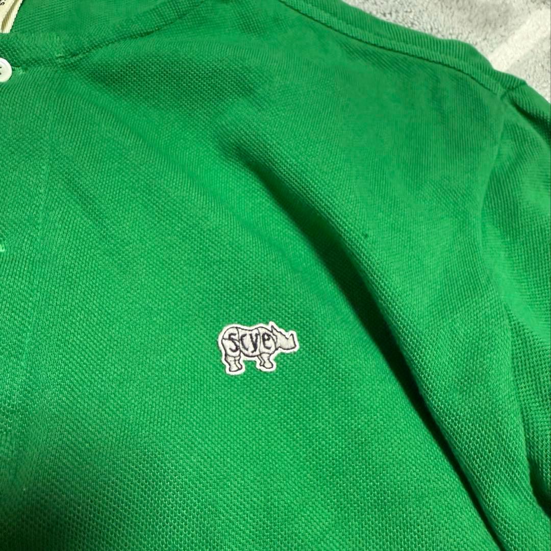 Scye×eclat 【宮崎桃代さん別注】ヘンリーネック ポロシャツ グリーン