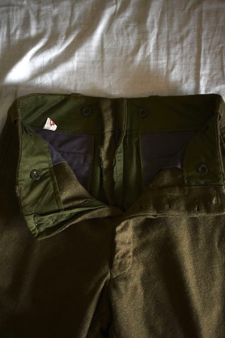 Us vintage ウールパンツ military 60s french