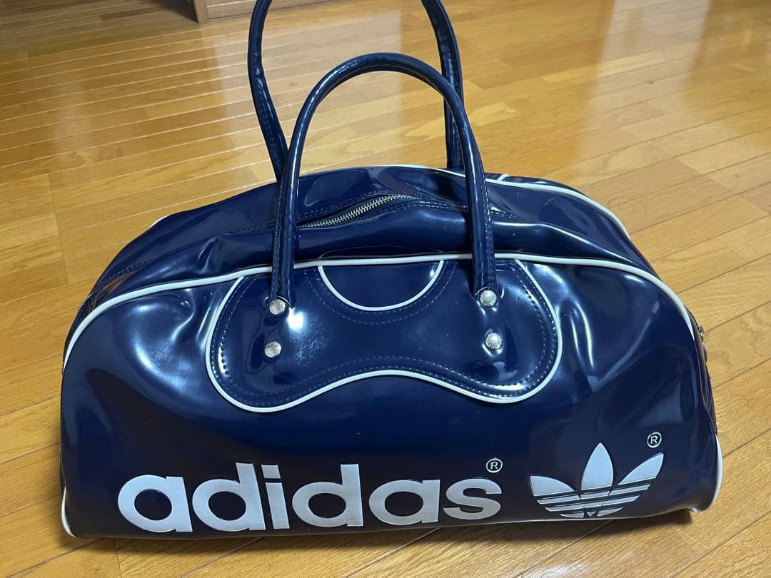 80's　adidas アディダス　エナメルボストン　ヴィンテージ