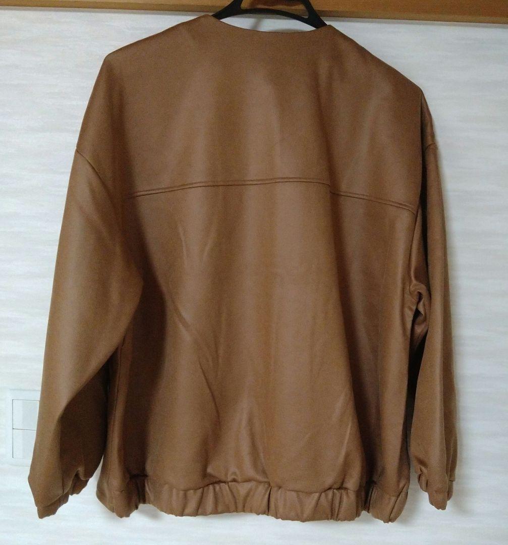 サブストリート　マシュマロレザーライクブルゾン（15号、新品タグ付）