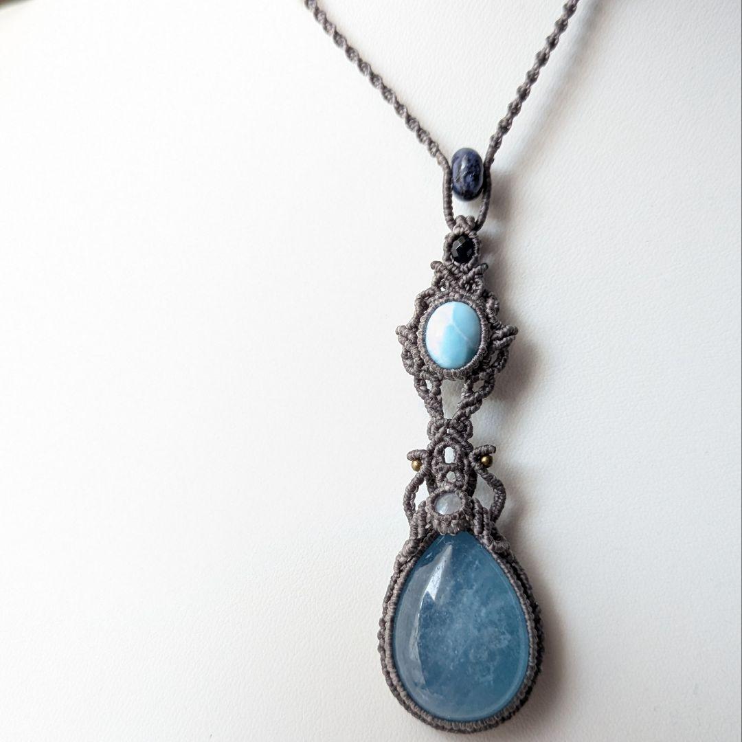 1265 マクラメハンドメイドネックレス