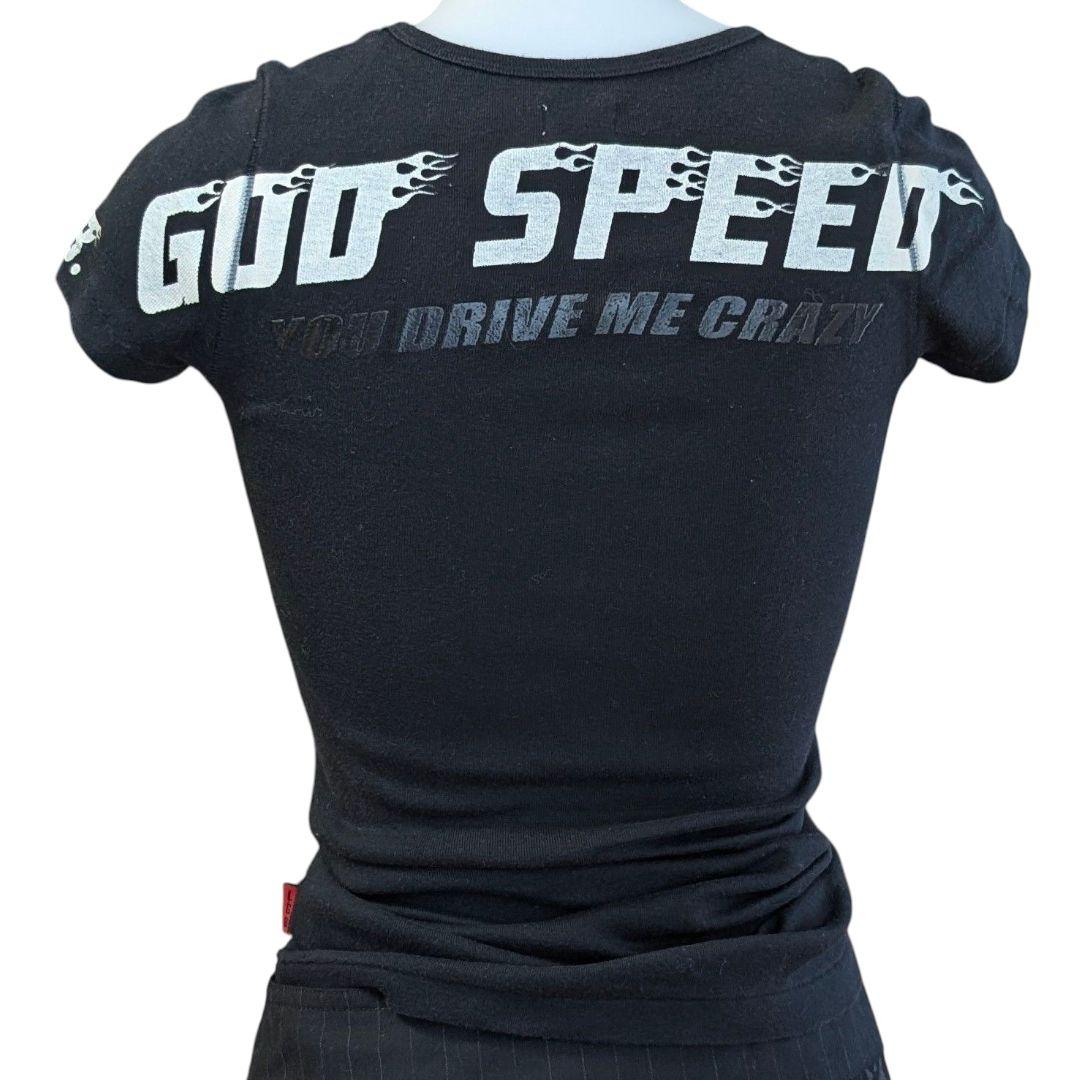LGB 希少 GOD SPEED ブラック Ｔシャツ 黒 XS カットソー