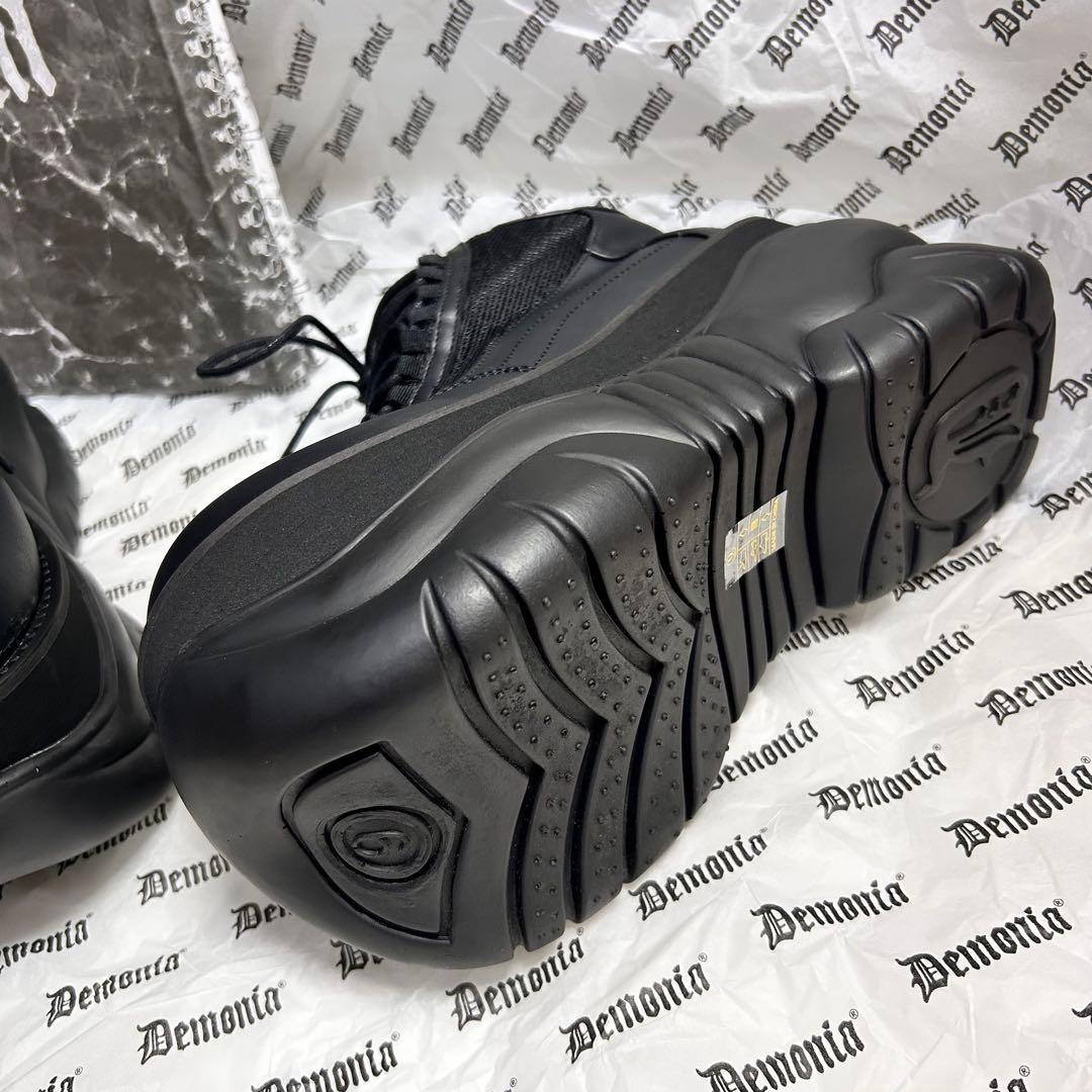 え*る様 新品未使用⭐️ Demonia デモニア 厚底スニーカー ブーツ 黒2