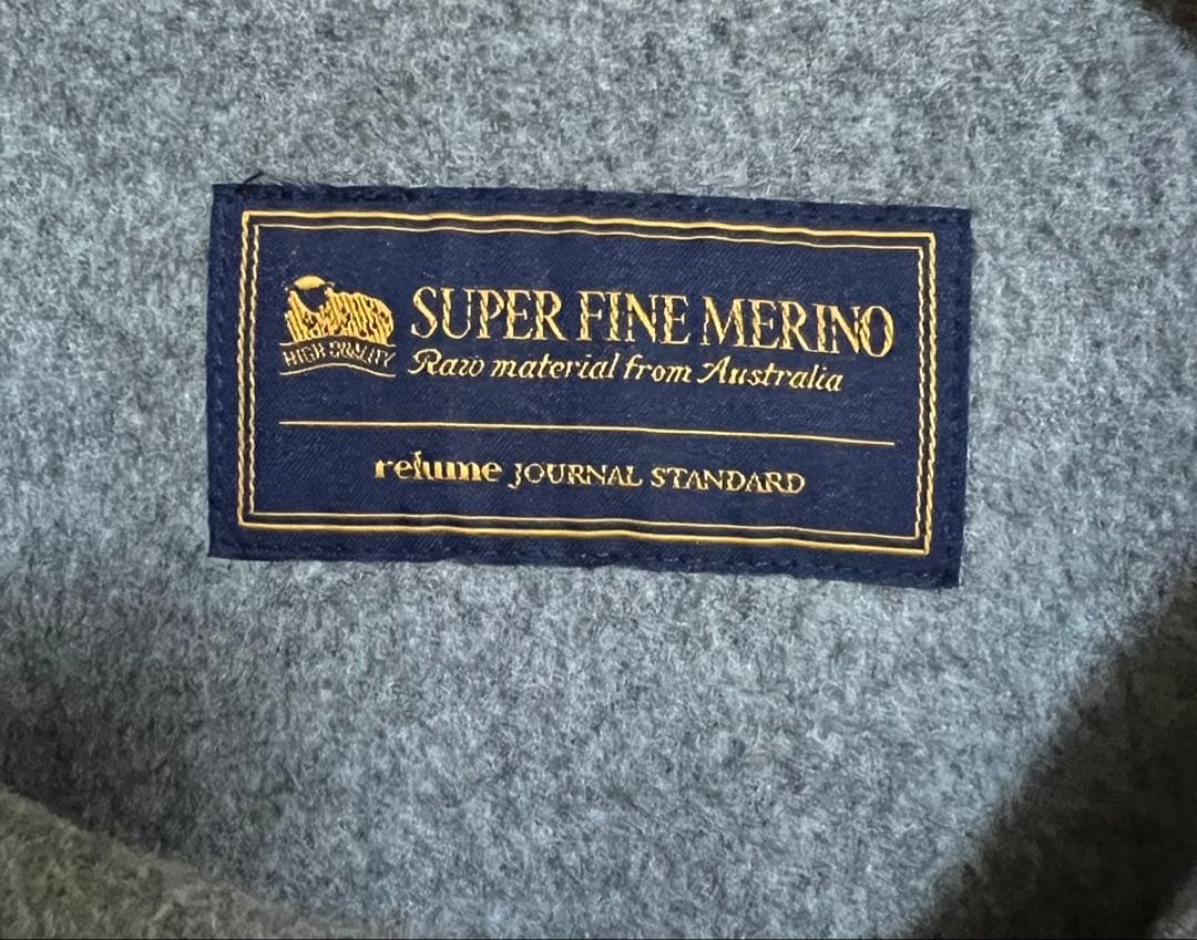 ★ジャーナルスタンダードレリューム スーパーファインビーバークルーネックコート