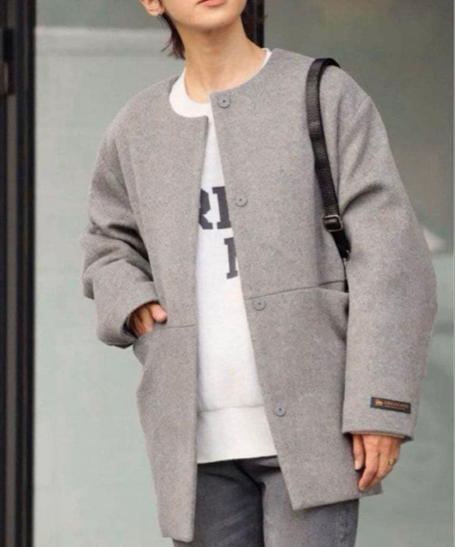 ★ジャーナルスタンダードレリューム スーパーファインビーバークルーネックコート