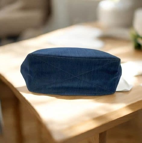 ​【美品】COACH コーチ デニム トートバッグ 馬車ロゴ キャンバス A4可