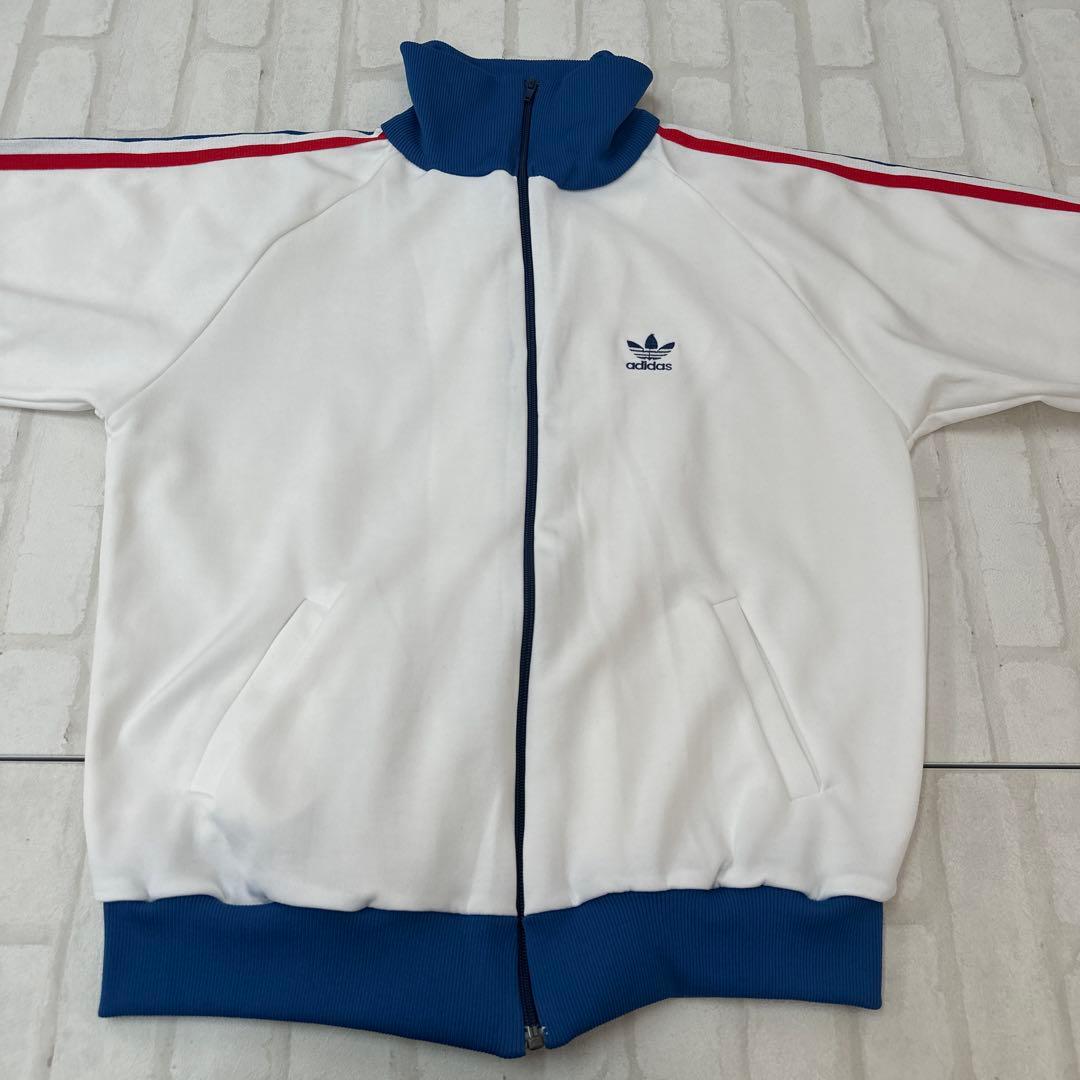 値下げ 70s アディダス OLD adidas トレフォイル 刺繍 ジャージ