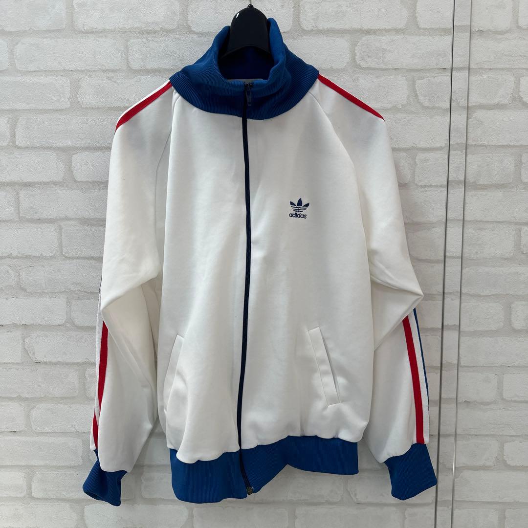 値下げ 70s アディダス OLD adidas トレフォイル 刺繍 ジャージ