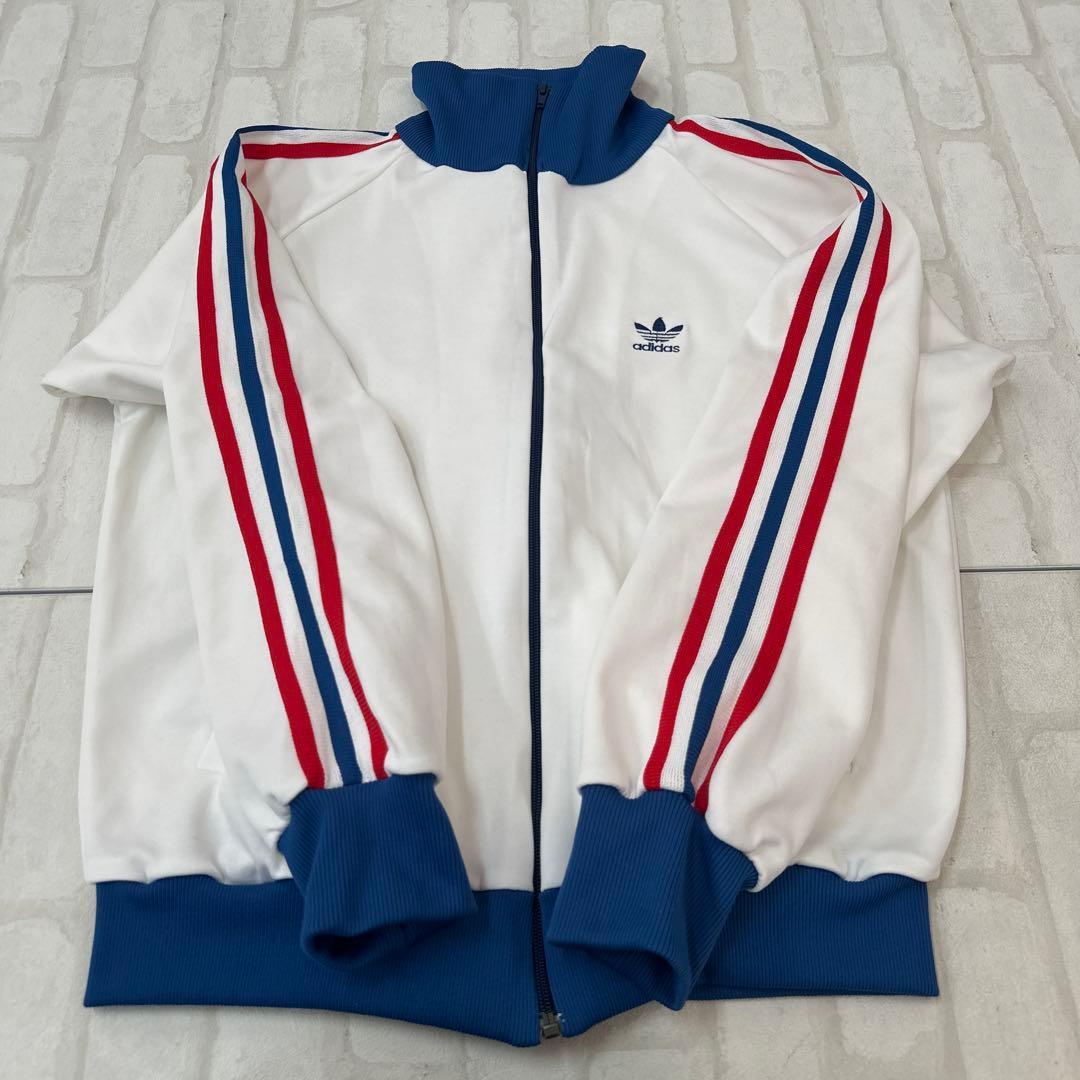 値下げ 70s アディダス OLD adidas トレフォイル 刺繍 ジャージ