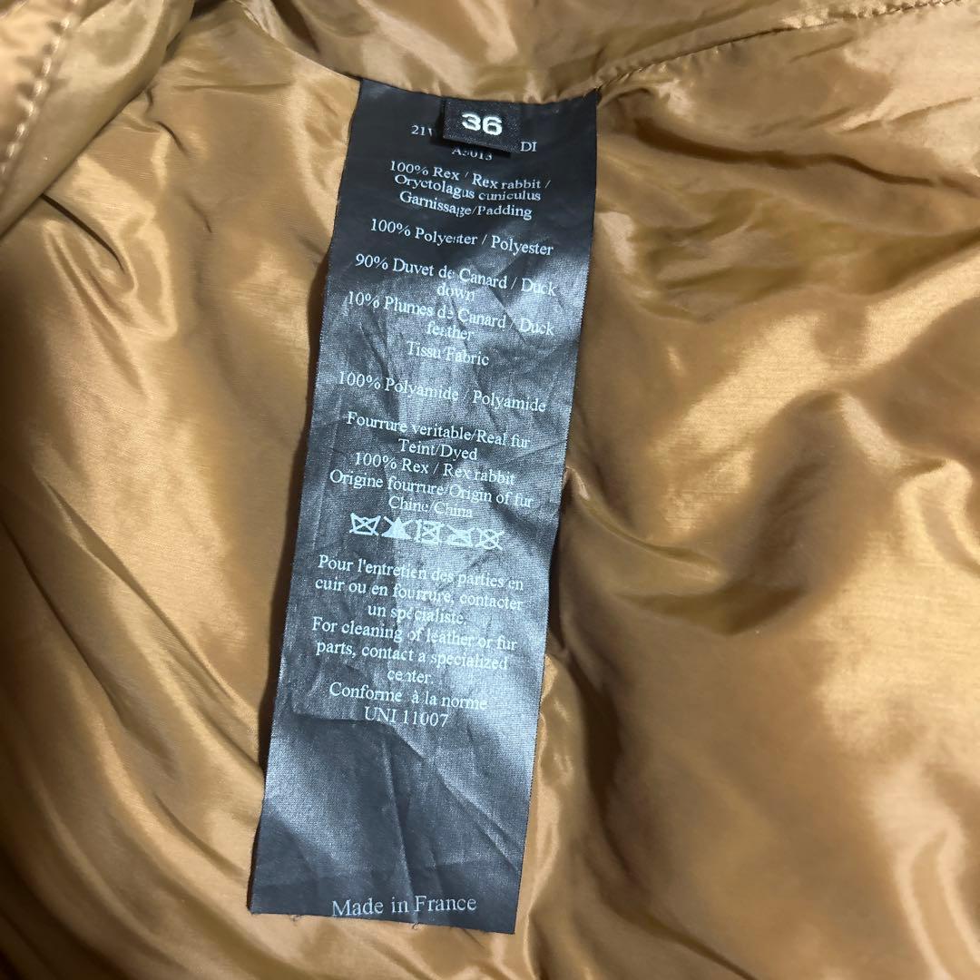 美品　イブサロモン　オリラグ　ファー　ダウンベスト　毛皮ジレコート