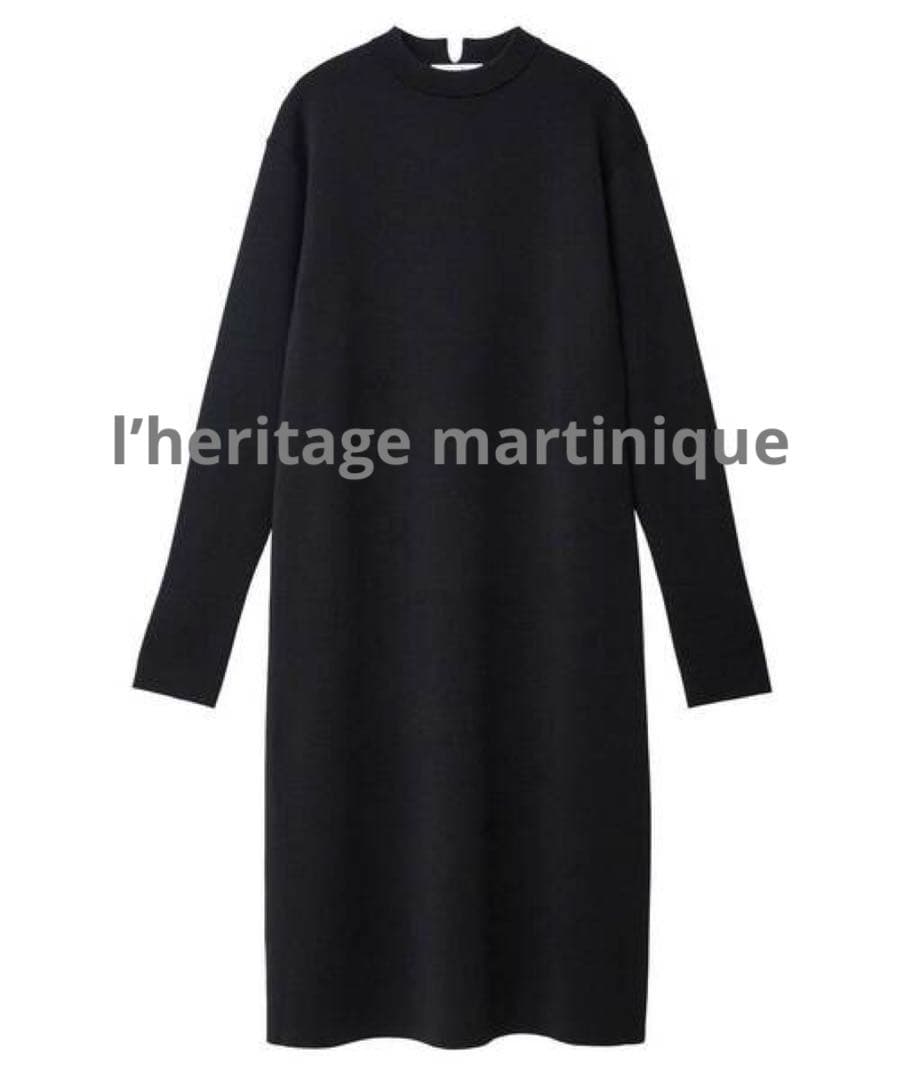 新品タグ付レリタージュマルティニークエキストラファインメリノハイネックワンピース