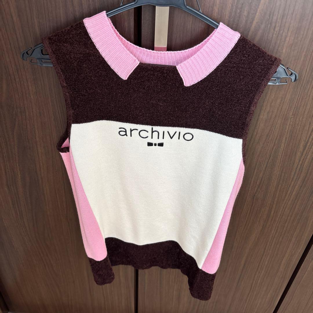 archivio ベルベットジャケットとセーターセット