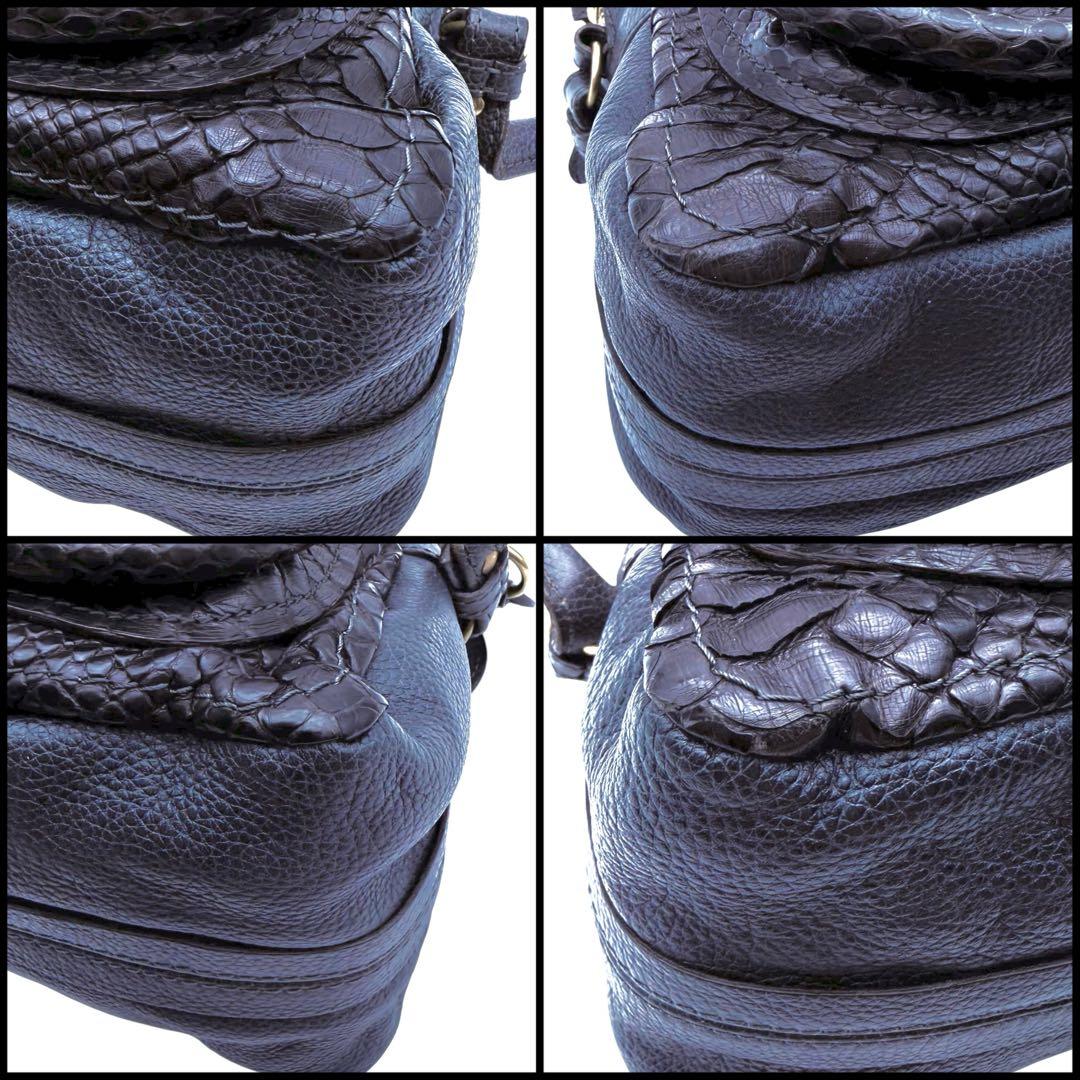 【美品】Chloe クロエ　パラティ　パイソン　2way ショルダーバッグ