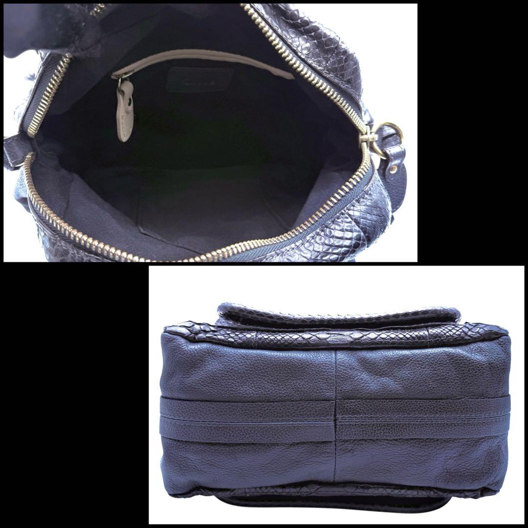 【美品】Chloe クロエ　パラティ　パイソン　2way ショルダーバッグ