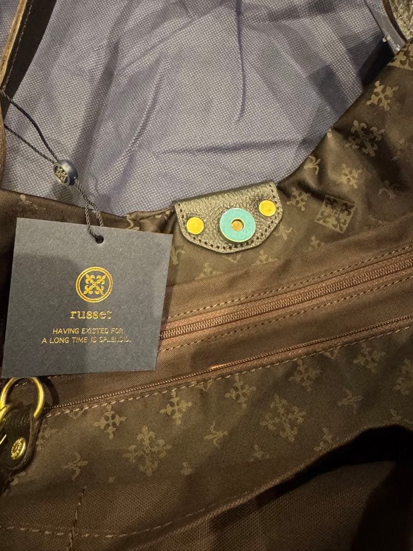 russet ブラウン ショルダーバッグ