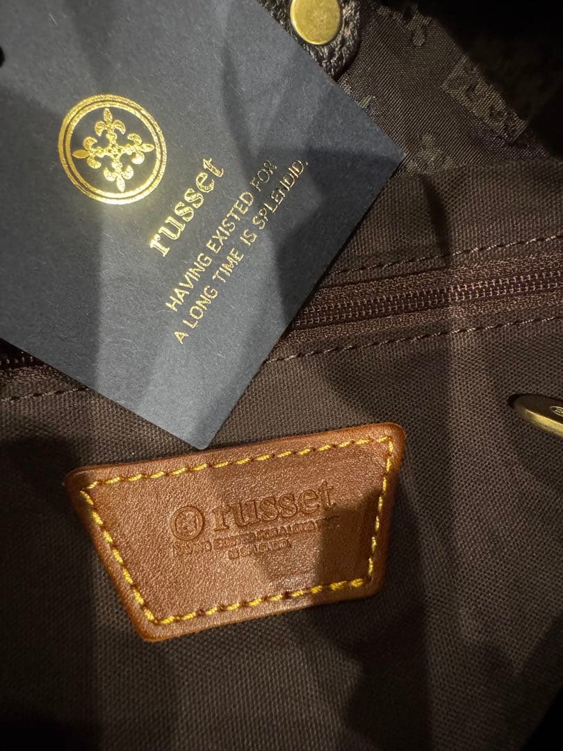 russet ブラウン ショルダーバッグ