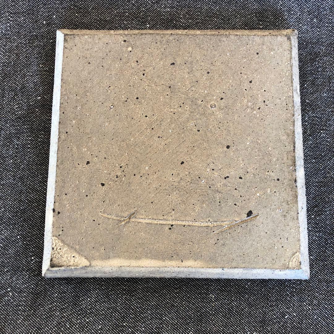 村上躍さん　砂化粧角皿